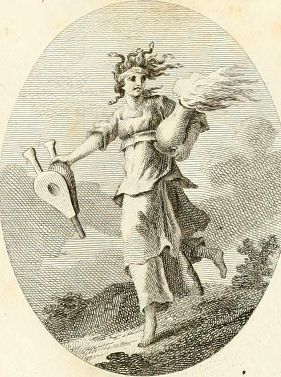 An illustration from Iconologie für Dichter, Künstler und Kunstliebhaber, 1807, leaf 38