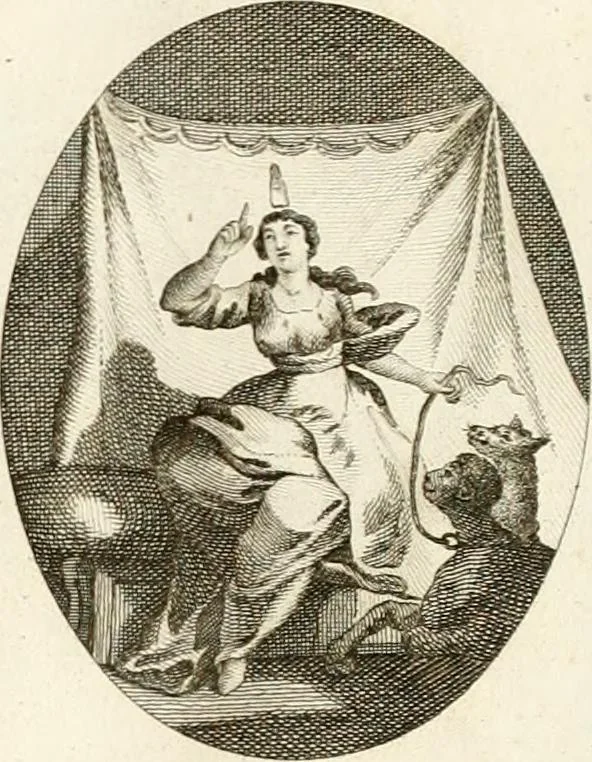 An illustration from Iconologie für Dichter, Künstler und Kunstliebhaber, 1807, leaf 40