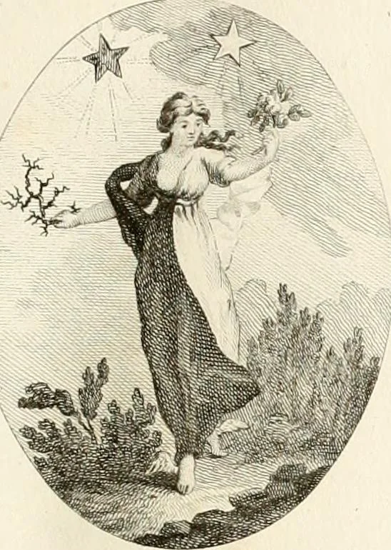 An illustration from Iconologie für Dichter, Künstler und Kunstliebhaber, 1807, leaf 44