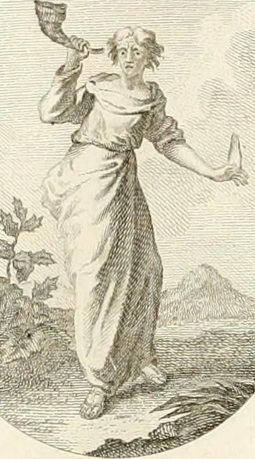 An illustration from Iconologie für Dichter, Künstler und Kunstliebhaber, 1807, leaf 48