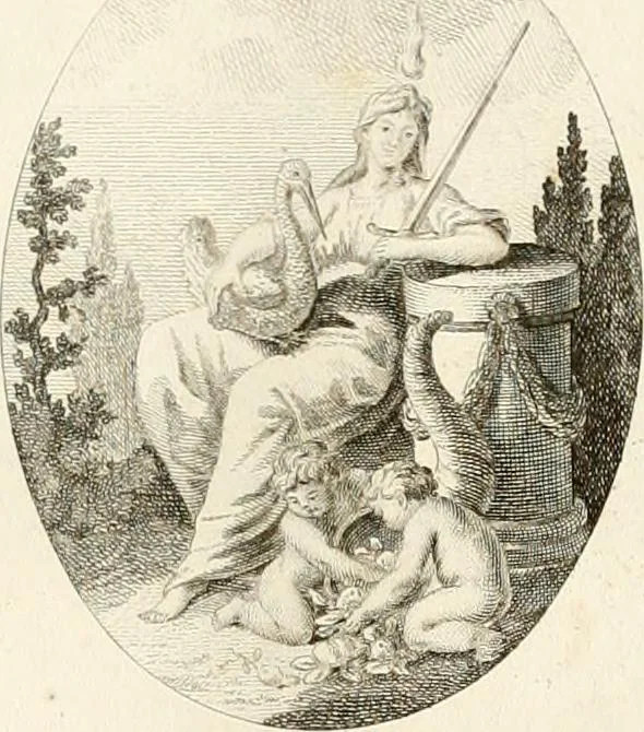 An illustration from Iconologie für Dichter, Künstler und Kunstliebhaber, 1807, leaf 50