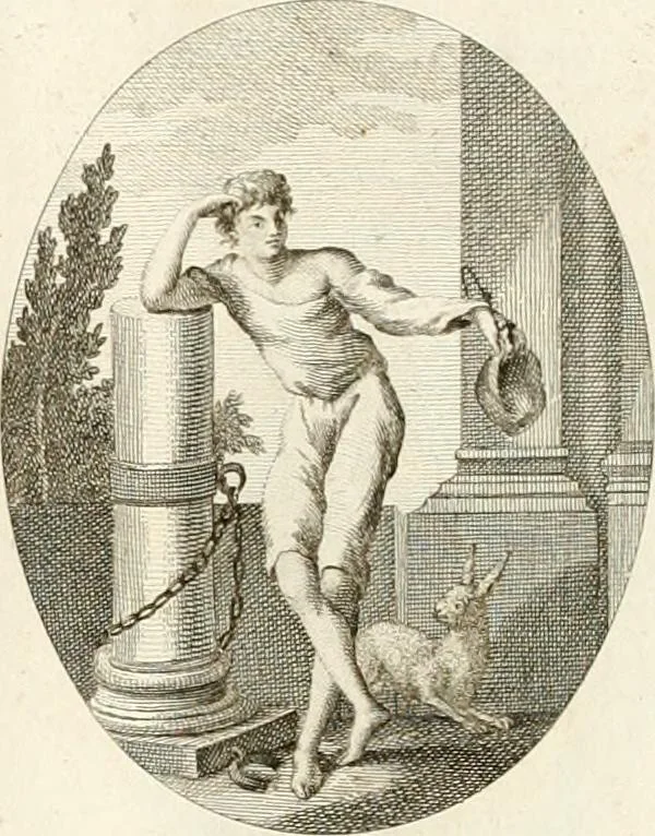 An illustration from Iconologie für Dichter, Künstler und Kunstliebhaber, 1807, leaf 52