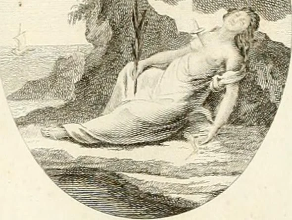 An illustration from Iconologie für Dichter, Künstler und Kunstliebhaber, 1807, leaf 54