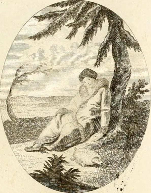 An illustration from Iconologie für Dichter, Künstler und Kunstliebhaber, 1807, leaf 58