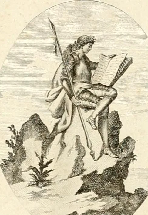 An illustration from Iconologie für Dichter, Künstler und Kunstliebhaber, 1807, leaf 6