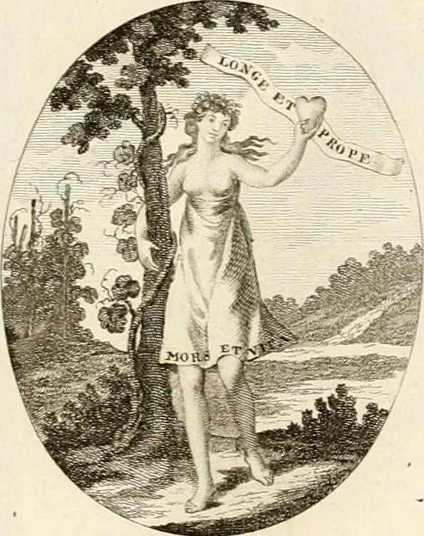 An illustration from Iconologie für Dichter, Künstler und Kunstliebhaber, 1807, leaf 60