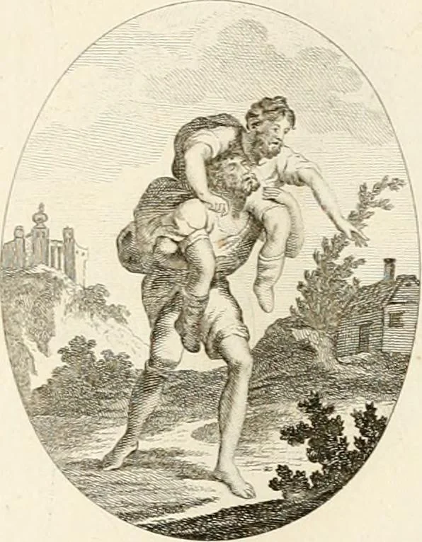 An illustration from Iconologie für Dichter, Künstler und Kunstliebhaber, 1807, leaf 60