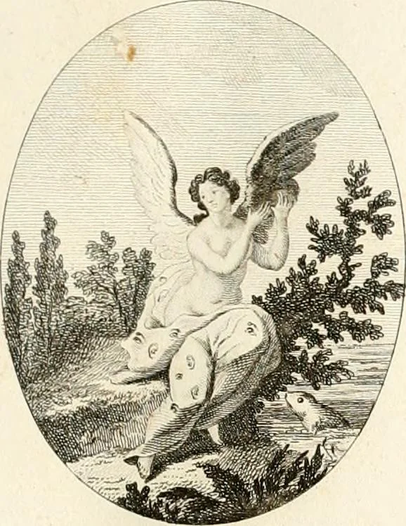 An illustration from Iconologie für Dichter, Künstler und Kunstliebhaber, 1807, leaf 62