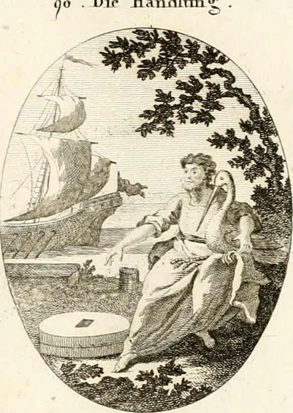 An illustration from Iconologie für Dichter, Künstler und Kunstliebhaber, 1807, leaf 64