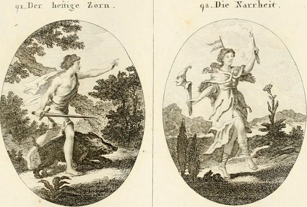 An illustration from Iconologie für Dichter, Künstler und Kunstliebhaber, 1807, leaf 66