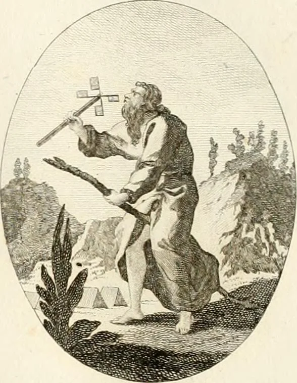 An illustration from Iconologie für Dichter, Künstler und Kunstliebhaber, 1807, leaf 66