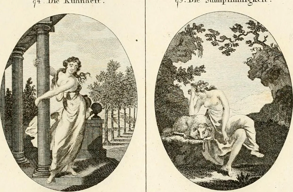 An illustration from Iconologie für Dichter, Künstler und Kunstliebhaber, 1807, leaf 68