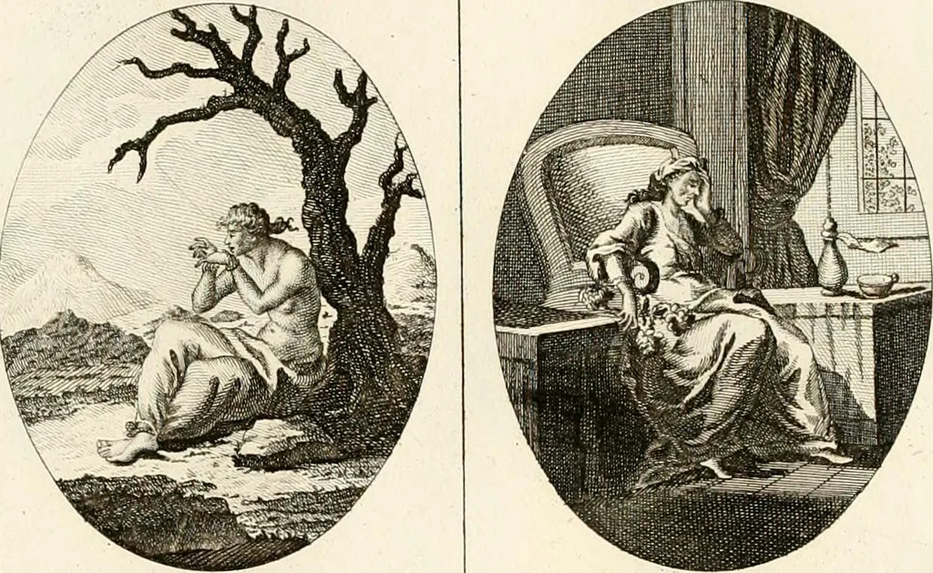 An illustration from Iconologie für Dichter, Künstler und Kunstliebhaber, 1807, leaf 78