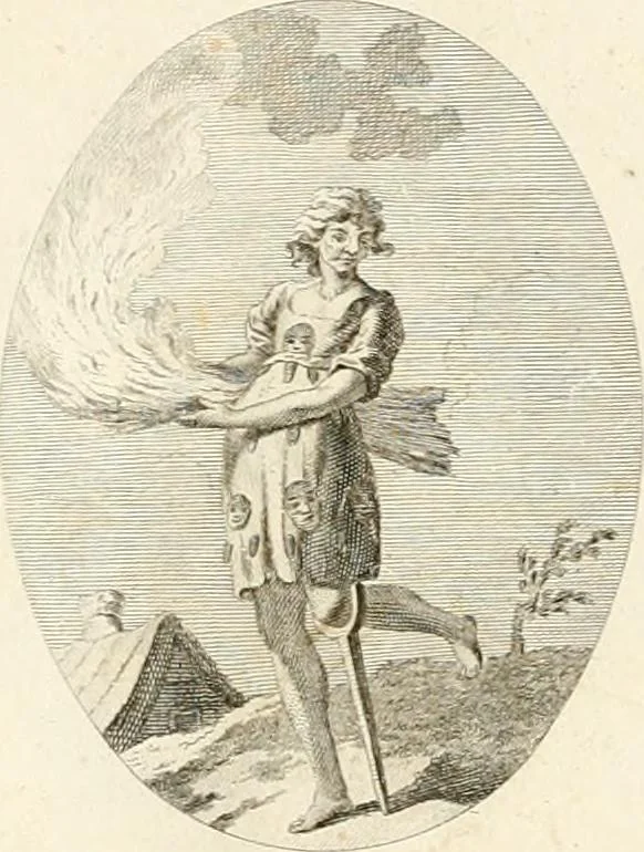 An illustration from Iconologie für Dichter, Künstler und Kunstliebhaber, 1807, leaf 8