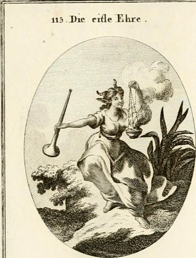 An illustration from Iconologie für Dichter, Künstler und Kunstliebhaber, 1807, leaf 82