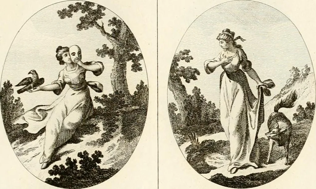 An illustration from Iconologie für Dichter, Künstler und Kunstliebhaber, 1807, leaf 84