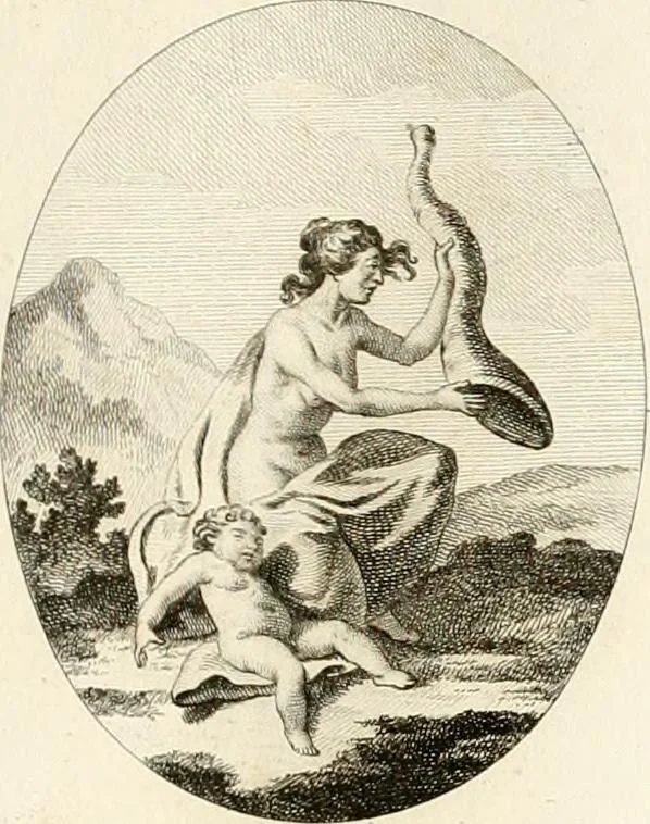 An illustration from Iconologie für Dichter, Künstler und Kunstliebhaber, 1807, leaf 86