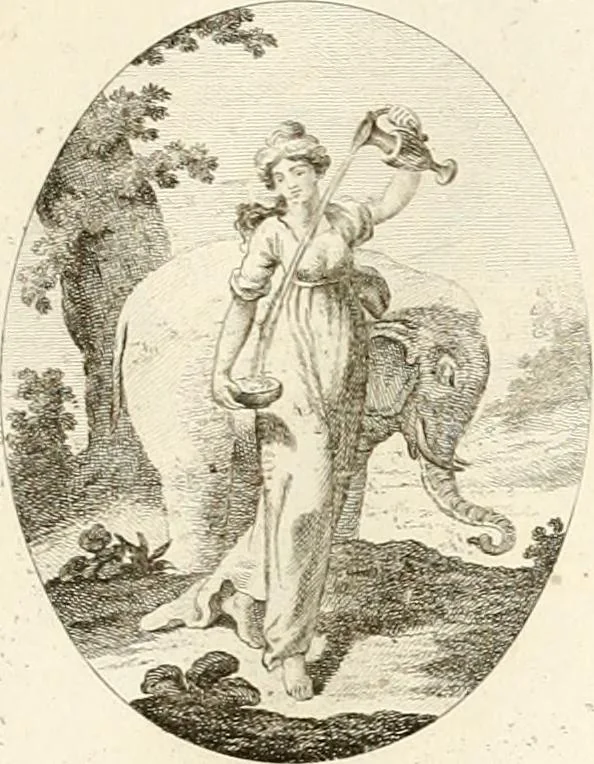 An illustration from Iconologie für Dichter, Künstler und Kunstliebhaber, 1807, leaf 90