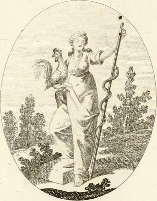 An illustration from Iconologie für Dichter, Künstler und Kunstliebhaber, 1807, leaf 90