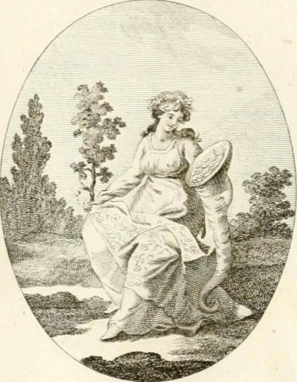 An illustration from Iconologie für Dichter, Künstler und Kunstliebhaber, 1807, leaf 90
