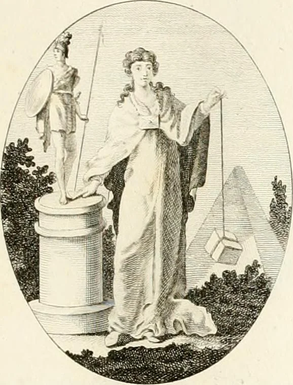 An illustration from Iconologie für Dichter, Künstler und Kunstliebhaber, 1807, leaf 94