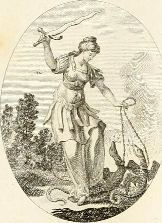 An illustration from Iconologie für Dichter, Künstler und Kunstliebhaber, 1807, leaf 98