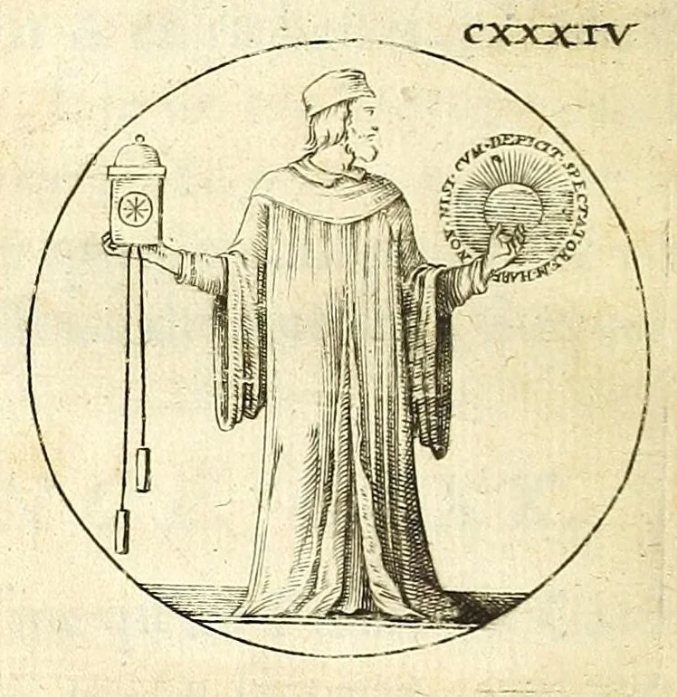 An illustration from Iconologie, ou Nouvelle explication de plusieurs images, emblemes, & autres figures hyerogliphiques des vertus, des vices, des arts, des sciences, des causes naturelles, des humeurs differentes, des passions humaines, &c. Divisée en deux parties, 1677, leaf 224