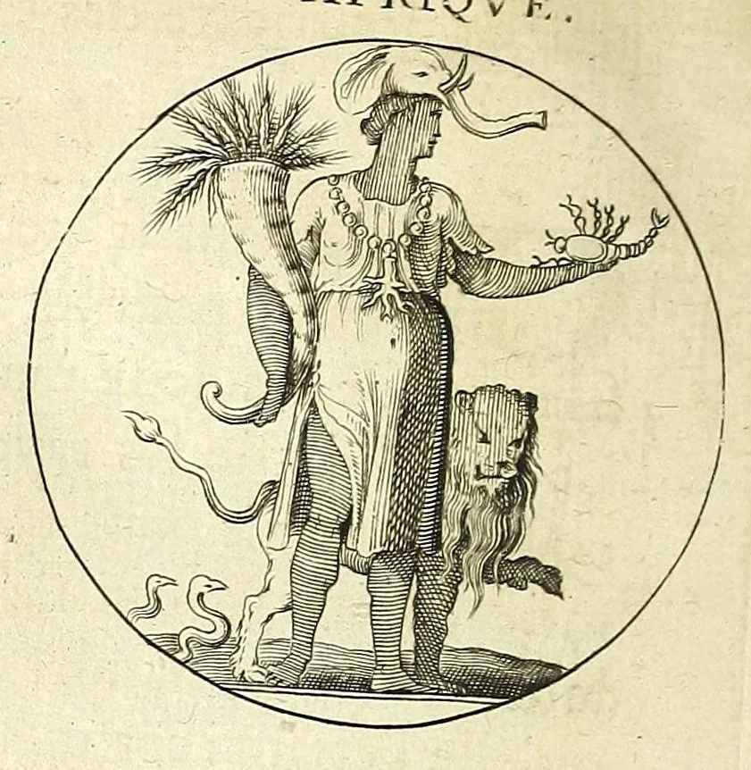 An illustration from Iconologie, ou Nouvelle explication de plusieurs images, emblemes, & autres figures hyerogliphiques des vertus, des vices, des arts, des sciences, des causes naturelles, des humeurs differentes, des passions humaines, &c. Divisée en deux parties, 1677, leaf 292