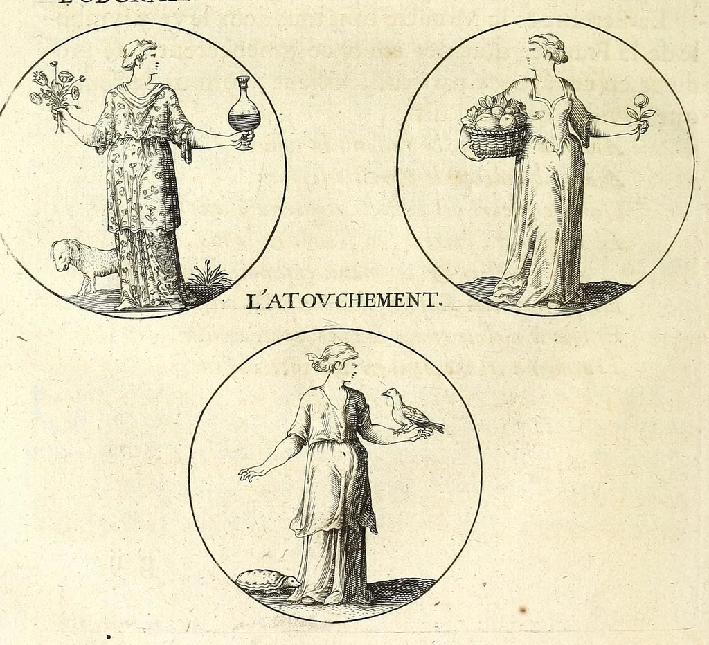 An illustration from Iconologie, ou Nouvelle explication de plusieurs images, emblemes, & autres figures hyerogliphiques des vertus, des vices, des arts, des sciences, des causes naturelles, des humeurs differentes, des passions humaines, &c. Divisée en deux parties, 1677, leaf 338