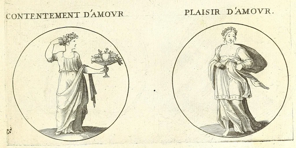 An illustration from Iconologie, ou Nouvelle explication de plusieurs images, emblemes, & autres figures hyerogliphiques des vertus, des vices, des arts, des sciences, des causes naturelles, des humeurs differentes, des passions humaines, &c. Divisée en deux parties, 1677, leaf 409