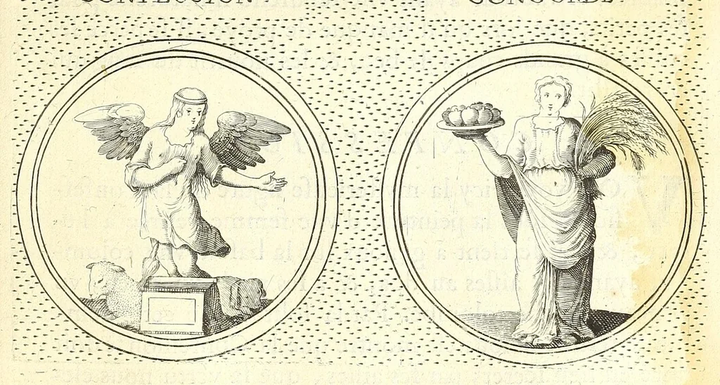 An illustration from Iconologie, ou Nouvelle explication de plusieurs images, emblemes, & autres figures hyerogliphiques des vertus, des vices, des arts, des sciences, des causes naturelles, des humeurs differentes, des passions humaines, &c. Divisée en deux parties, 1677, leaf 435
