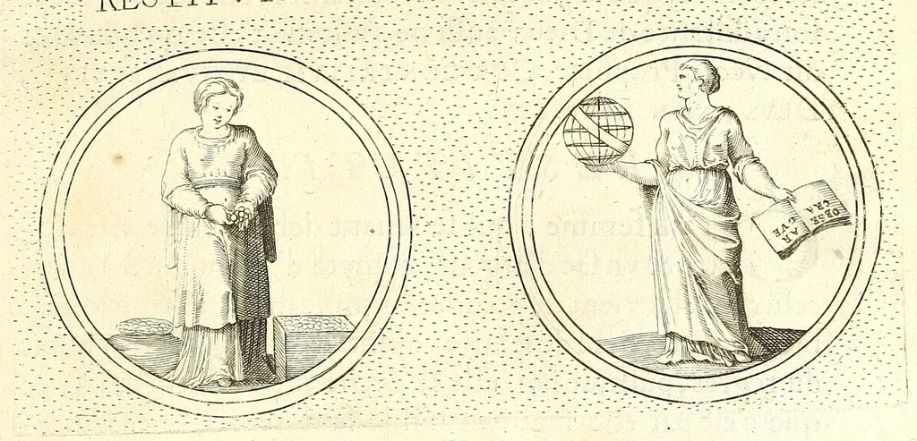 An illustration from Iconologie, ou Nouvelle explication de plusieurs images, emblemes, & autres figures hyerogliphiques des vertus, des vices, des arts, des sciences, des causes naturelles, des humeurs differentes, des passions humaines, &c. Divisée en deux parties, 1677, leaf 469