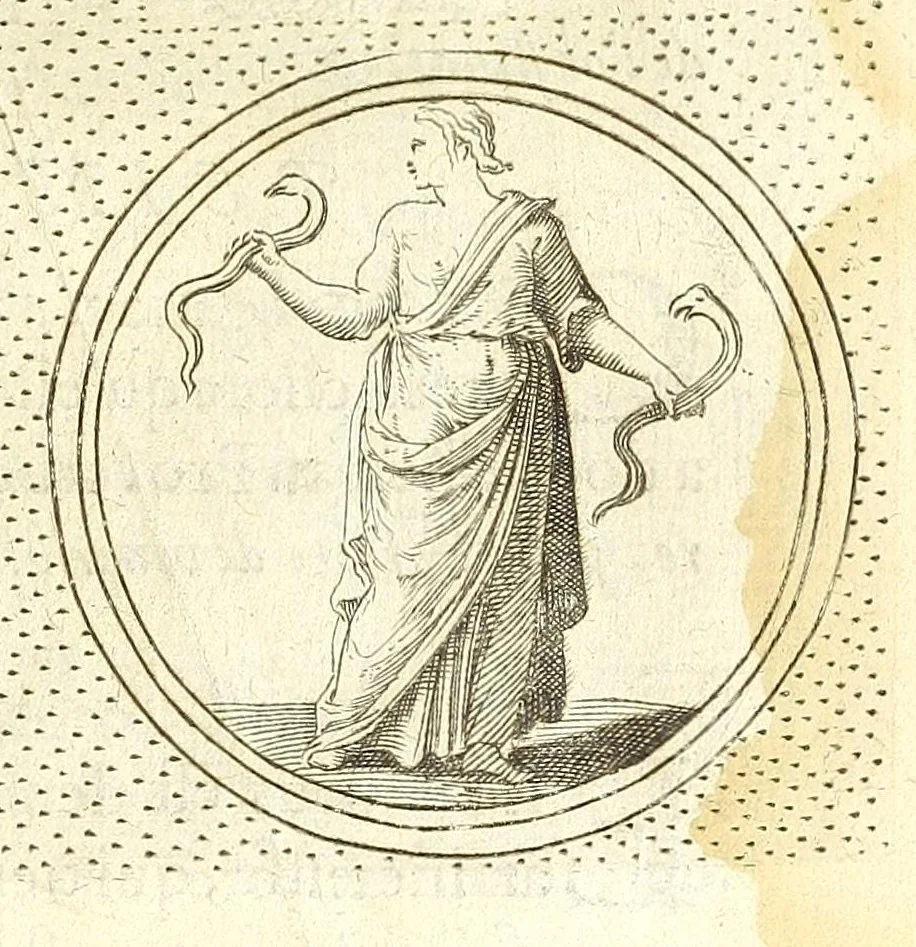 An illustration from Iconologie, ou Nouvelle explication de plusieurs images, emblemes, & autres figures hyerogliphiques des vertus, des vices, des arts, des sciences, des causes naturelles, des humeurs differentes, des passions humaines, &c. Divisée en deux parties, 1677, leaf 507
