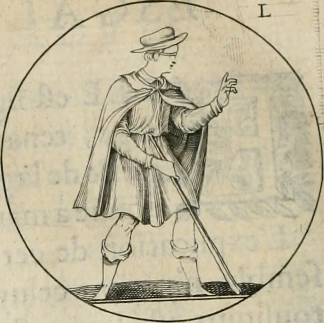 An illustration from Iconologie, ov, explication novvelle : de plvsievrs images, emblemes, et avtres figvres hyerogliphiques des vertus, des vices, des arts, des sciences, des causes naturelles, des humeurs differentes, & des passions humaines : oevvre necessaire a tovte sorte d'esprits, et particvlierement a cevx qvi aspirent ..., 1636, leaf 103