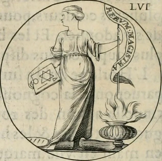 An illustration from Iconologie, ov, explication novvelle : de plvsievrs images, emblemes, et avtres figvres hyerogliphiques des vertus, des vices, des arts, des sciences, des causes naturelles, des humeurs differentes, & des passions humaines : oevvre necessaire a tovte sorte d'esprits, et particvlierement a cevx qvi aspirent ..., 1636, leaf 111