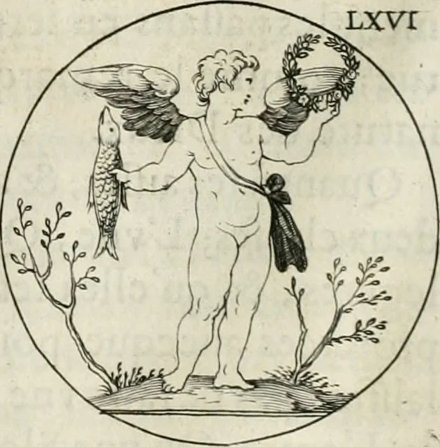 An illustration from Iconologie, ov, explication novvelle : de plvsievrs images, emblemes, et avtres figvres hyerogliphiques des vertus, des vices, des arts, des sciences, des causes naturelles, des humeurs differentes, & des passions humaines : oevvre necessaire a tovte sorte d'esprits, et particvlierement a cevx qvi aspirent ..., 1636, leaf 119