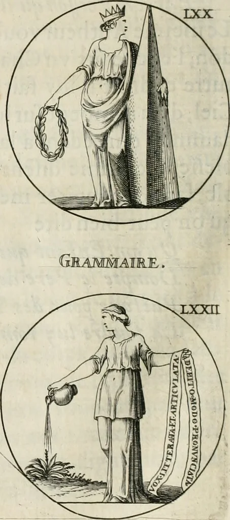 An illustration from Iconologie, ov, explication novvelle : de plvsievrs images, emblemes, et avtres figvres hyerogliphiques des vertus, des vices, des arts, des sciences, des causes naturelles, des humeurs differentes, & des passions humaines : oevvre necessaire a tovte sorte d'esprits, et particvlierement a cevx qvi aspirent ..., 1636, leaf 127