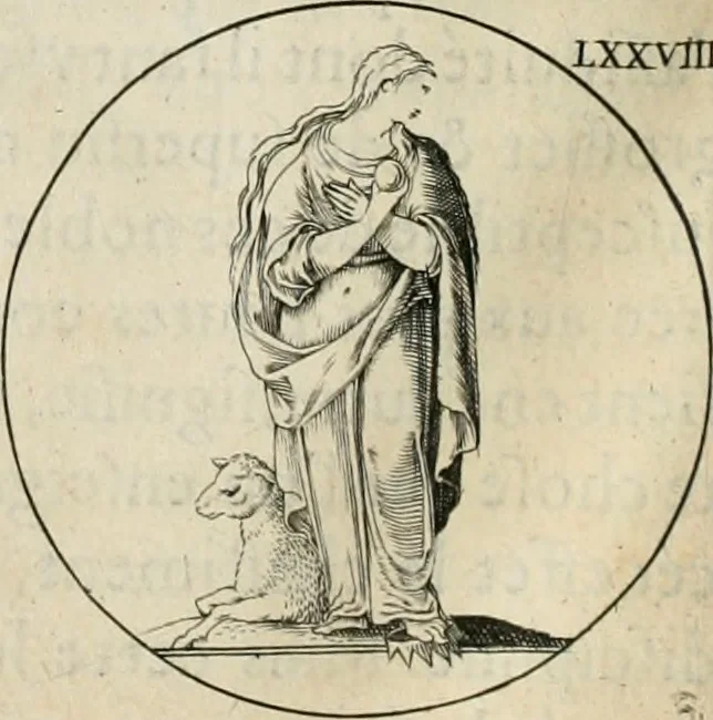 An illustration from Iconologie, ov, explication novvelle : de plvsievrs images, emblemes, et avtres figvres hyerogliphiques des vertus, des vices, des arts, des sciences, des causes naturelles, des humeurs differentes, & des passions humaines : oevvre necessaire a tovte sorte d'esprits, et particvlierement a cevx qvi aspirent ..., 1636, leaf 135