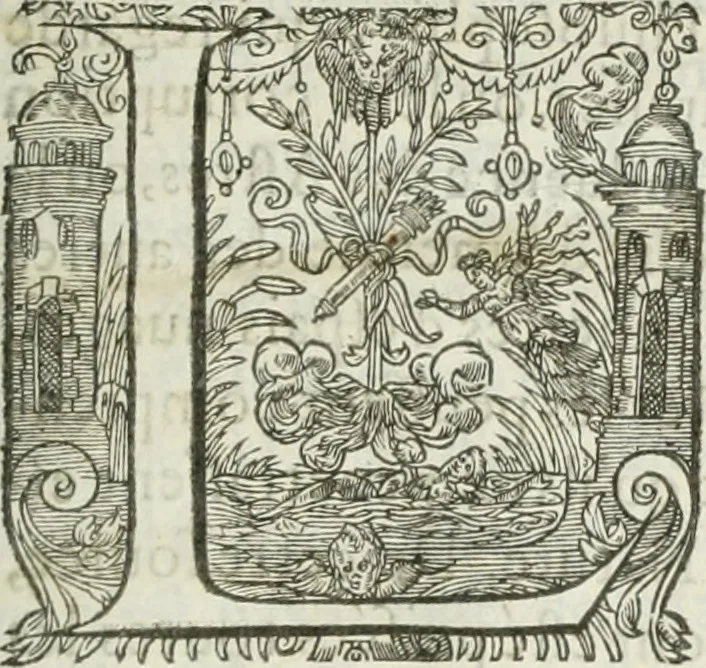 An illustration from Iconologie, ov, explication novvelle : de plvsievrs images, emblemes, et avtres figvres hyerogliphiques des vertus, des vices, des arts, des sciences, des causes naturelles, des humeurs differentes, & des passions humaines : oevvre necessaire a tovte sorte d'esprits, et particvlierement a cevx qvi aspirent ..., 1636, leaf 14