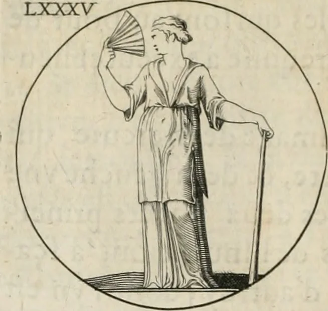 An illustration from Iconologie, ov, explication novvelle : de plvsievrs images, emblemes, et avtres figvres hyerogliphiques des vertus, des vices, des arts, des sciences, des causes naturelles, des humeurs differentes, & des passions humaines : oevvre necessaire a tovte sorte d'esprits, et particvlierement a cevx qvi aspirent ..., 1636, leaf 153