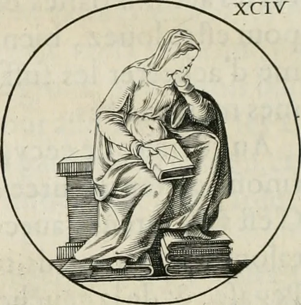 An illustration from Iconologie, ov, explication novvelle : de plvsievrs images, emblemes, et avtres figvres hyerogliphiques des vertus, des vices, des arts, des sciences, des causes naturelles, des humeurs differentes, & des passions humaines : oevvre necessaire a tovte sorte d'esprits, et particvlierement a cevx qvi aspirent ..., 1636, leaf 163