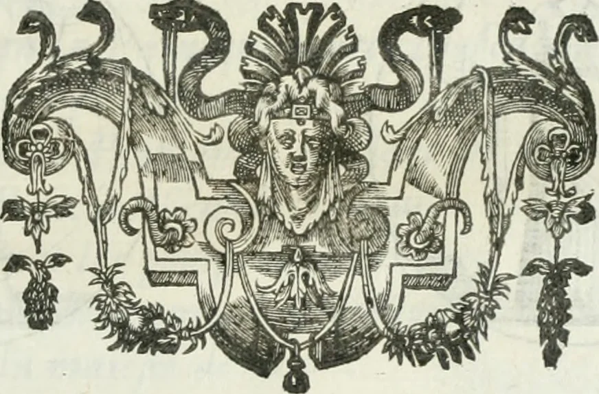 An illustration from Iconologie, ov, explication novvelle : de plvsievrs images, emblemes, et avtres figvres hyerogliphiques des vertus, des vices, des arts, des sciences, des causes naturelles, des humeurs differentes, & des passions humaines : oevvre necessaire a tovte sorte d'esprits, et particvlierement a cevx qvi aspirent ..., 1636, leaf 202