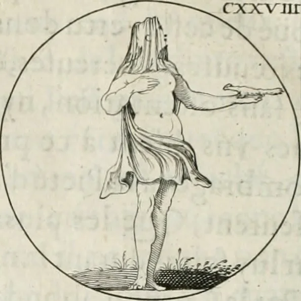 An illustration from Iconologie, ov, explication novvelle : de plvsievrs images, emblemes, et avtres figvres hyerogliphiques des vertus, des vices, des arts, des sciences, des causes naturelles, des humeurs differentes, & des passions humaines : oevvre necessaire a tovte sorte d'esprits, et particvlierement a cevx qvi aspirent ..., 1636, leaf 221
