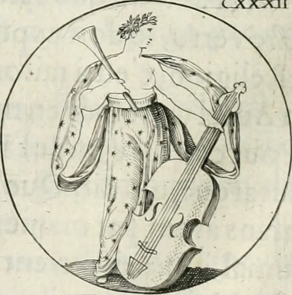 An illustration from Iconologie, ov, explication novvelle : de plvsievrs images, emblemes, et avtres figvres hyerogliphiques des vertus, des vices, des arts, des sciences, des causes naturelles, des humeurs differentes, & des passions humaines : oevvre necessaire a tovte sorte d'esprits, et particvlierement a cevx qvi aspirent ..., 1636, leaf 221