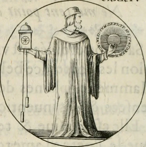 An illustration from Iconologie, ov, explication novvelle : de plvsievrs images, emblemes, et avtres figvres hyerogliphiques des vertus, des vices, des arts, des sciences, des causes naturelles, des humeurs differentes, & des passions humaines : oevvre necessaire a tovte sorte d'esprits, et particvlierement a cevx qvi aspirent ..., 1636, leaf 231
