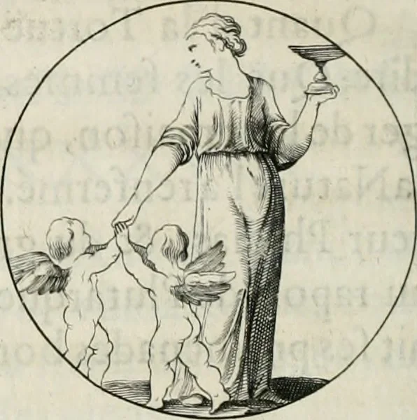 An illustration from Iconologie, ov, explication novvelle : de plvsievrs images, emblemes, et avtres figvres hyerogliphiques des vertus, des vices, des arts, des sciences, des causes naturelles, des humeurs differentes, & des passions humaines : oevvre necessaire a tovte sorte d'esprits, et particvlierement a cevx qvi aspirent ..., 1636, leaf 239