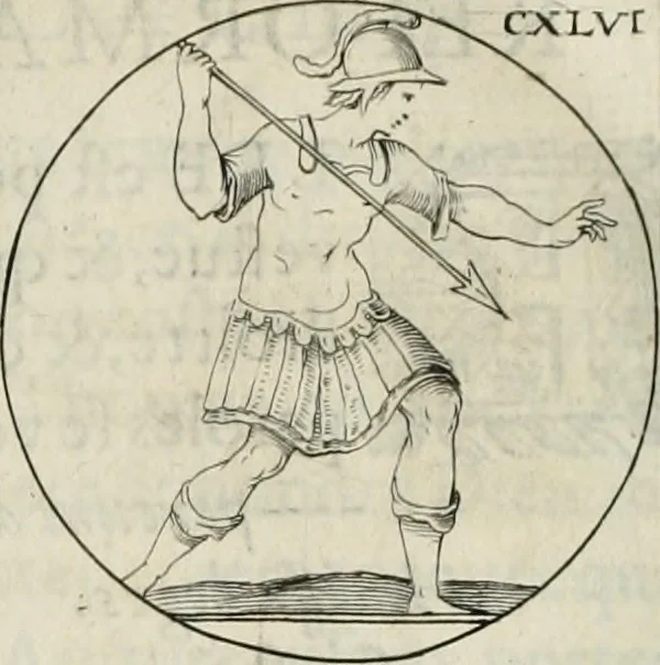 An illustration from Iconologie, ov, explication novvelle : de plvsievrs images, emblemes, et avtres figvres hyerogliphiques des vertus, des vices, des arts, des sciences, des causes naturelles, des humeurs differentes, & des passions humaines : oevvre necessaire a tovte sorte d'esprits, et particvlierement a cevx qvi aspirent ..., 1636, leaf 247