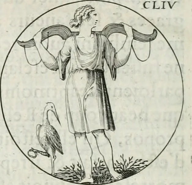 An illustration from Iconologie, ov, explication novvelle : de plvsievrs images, emblemes, et avtres figvres hyerogliphiques des vertus, des vices, des arts, des sciences, des causes naturelles, des humeurs differentes, & des passions humaines : oevvre necessaire a tovte sorte d'esprits, et particvlierement a cevx qvi aspirent ..., 1636, leaf 255