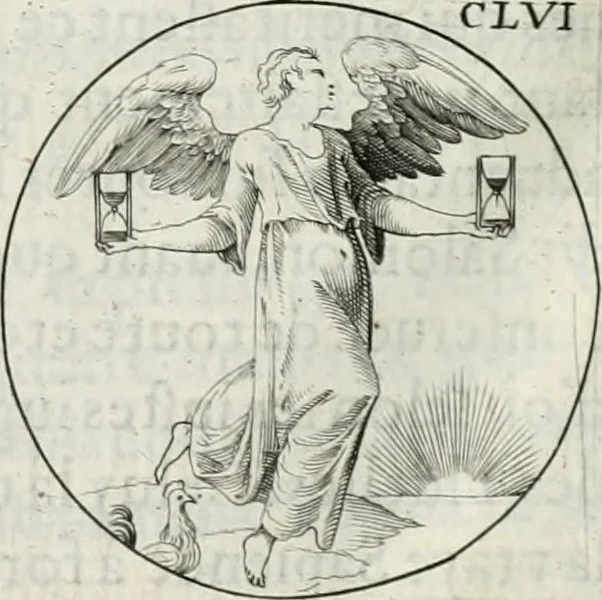 An illustration from Iconologie, ov, explication novvelle : de plvsievrs images, emblemes, et avtres figvres hyerogliphiques des vertus, des vices, des arts, des sciences, des causes naturelles, des humeurs differentes, & des passions humaines : oevvre necessaire a tovte sorte d'esprits, et particvlierement a cevx qvi aspirent ..., 1636, leaf 255