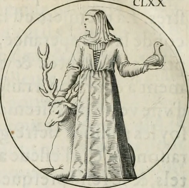 An illustration from Iconologie, ov, explication novvelle : de plvsievrs images, emblemes, et avtres figvres hyerogliphiques des vertus, des vices, des arts, des sciences, des causes naturelles, des humeurs differentes, & des passions humaines : oevvre necessaire a tovte sorte d'esprits, et particvlierement a cevx qvi aspirent ..., 1636, leaf 281